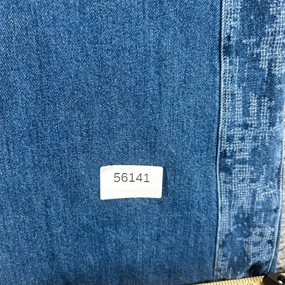 Old Navy Drapey Jeans Women's 0P Blue Cotton Denim Wide-Leg Workwear Stretch